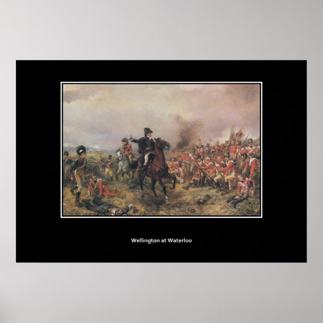 Wellington at Waterloo Vintage Poster (Front)
