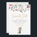 Wellington Boot Floral Save The Date<br><div class="desc">This save the date card features cute watercolour wellington boots and floral elements – perfect for the outdoor or farm-loving couple!</div>