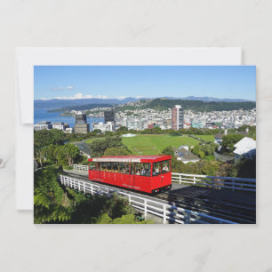 Wellington Cable Car, New Zealand Card