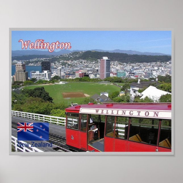Wellington - Cable Car - New Zealand - Poster (Front)