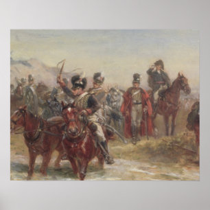 Wellington in Spain (oil on panel) (pair of 124470 Poster