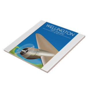 Wellington New Zealand Air poster Tile