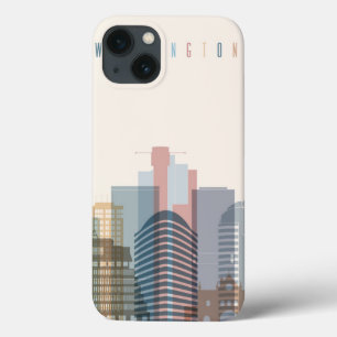 Wellington, New Zealand City Skyline iPhone 13 Case