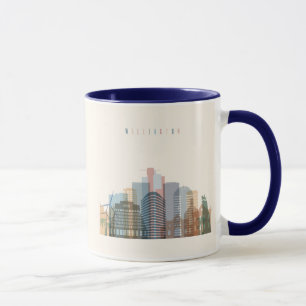 Wellington, New Zealand   City Skyline Mug