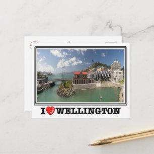 Wellington - New Zealand - I Love - Postcard