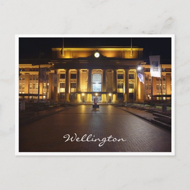 wellington train station postcard (Front)