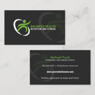 Wellness and Nutrition Coach Business Card