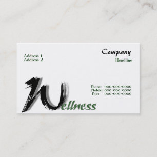 Wellness Business Card