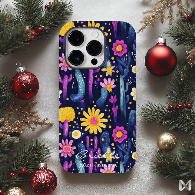Wellness Desert Blossoms with Cactus and Floral Case-Mate iPhone Case (Creator Uploaded)