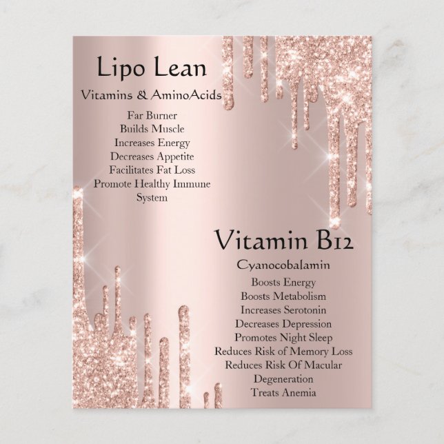 Wellness Heath Product Description Rose Drips Flyer (Front)