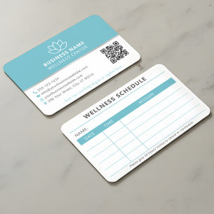 Wellness Modern Minimalist Elegant  Appointment Business Card