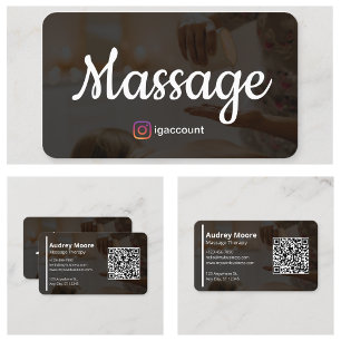 Wellness Professional Massage Therapy Business Card