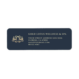 Wellness Spa Beauty Esthetician Gold Lotus Return 