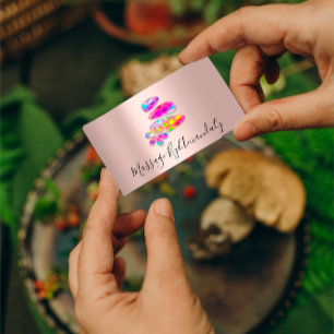 Wellness Spa Massage Therapy Reflexology Holograph Business Card
