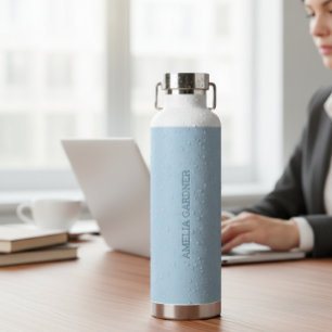 Wellness Waters Water Bottle - Powder Blue