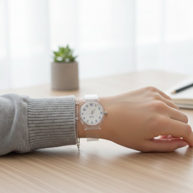 Wellness Waters Wristwatch - Transparent Ice Desig (Creator Uploaded)