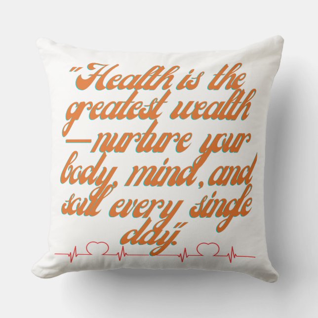 Wellness Wealth Cushion (Front)