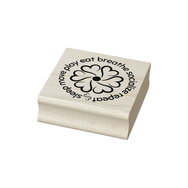 Wellness Wheel Rubber Stamp (Stamp)