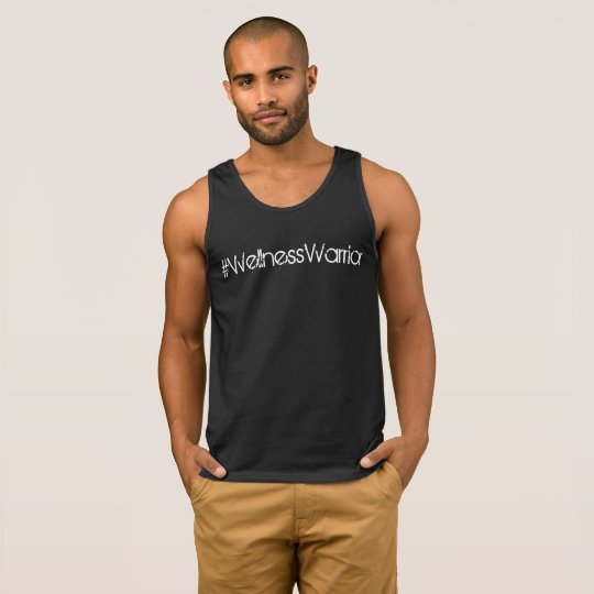 #WellnessWorrier Gym Tank Mens Black