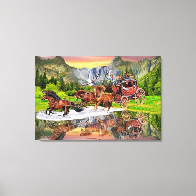 WELLS FARGO STAGECOACH CANVAS PRINT (Front)