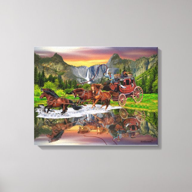 WELLS FARGO STAGECOACH CANVAS PRINT (Front)