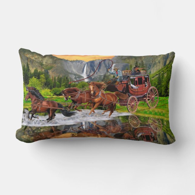 WELLS FARGO STAGECOACH LUMBAR CUSHION (Front)