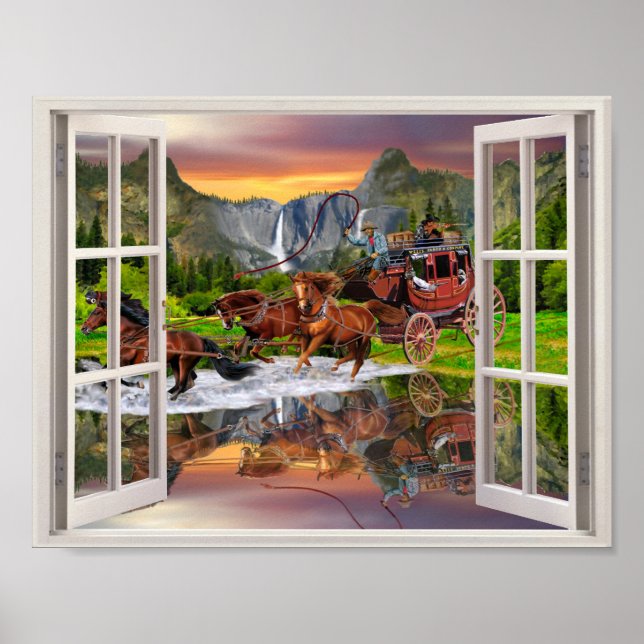 WELLS FARGO STAGECOACH POSTER (Front)