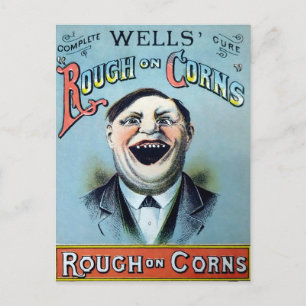 Wells Rough on Corns Advertisement Postcard