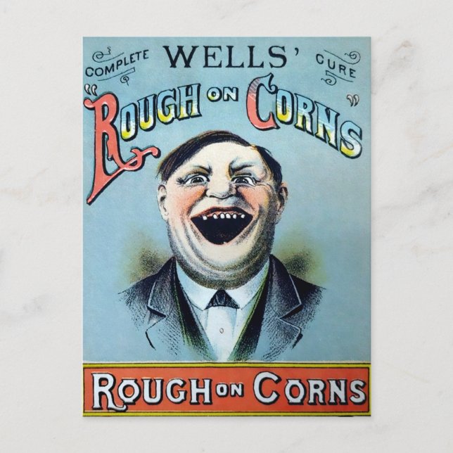Wells Rough on Corns Advertisement Postcard (Front)