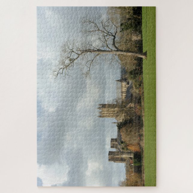 Wells Somerset UK The gothic Wells Cathedral. Jigsaw Puzzle (Vertical)