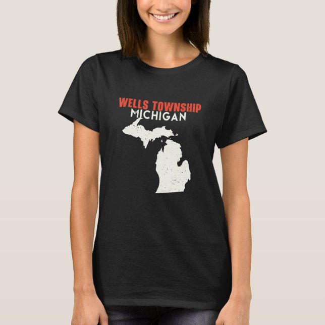 Wells township Michigan USA State America Travel M T-Shirt (Front)