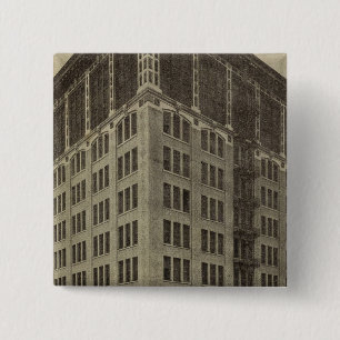 WellsFargo Bldg, Portland, Oregon 15 Cm Square Badge