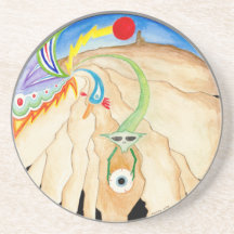 "Wellspring" Mandala Drink Coaster