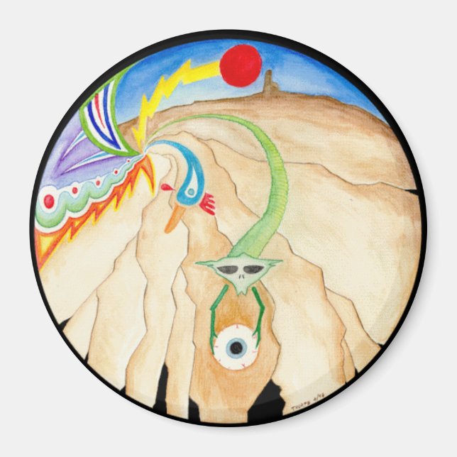 "Wellspring" Mandala Magnet (Front)