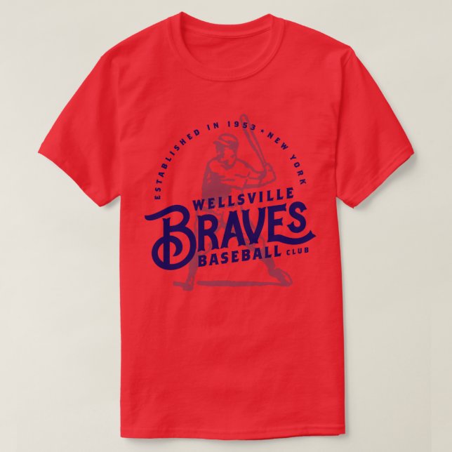 Wellsville Braves T-Shirt (Design Front)