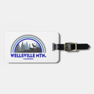 Wellsville Mountain Wilderness Utah Rainbow Deer Luggage Tag