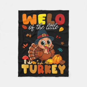 Welo Of The Little Turkey Thanksgiving Baby Shower Fleece Blanket