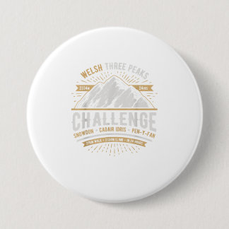 Welsh 3 Peaks Challenge Shirt The Mount 7.5 Cm Round Badge