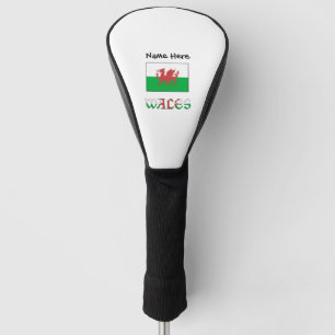 Welsh Angel Christmas Flag Green Personalisation  Golf Head Cover