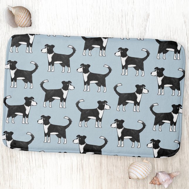 Welsh Border Collie Dog Bath Mat (Creator Uploaded)