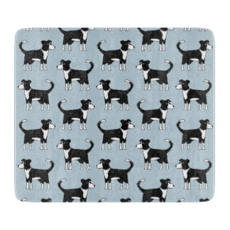 Welsh Border Collie Dog Cutting Board