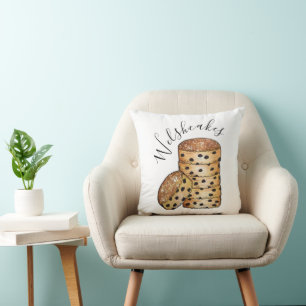 Welsh Cakes Welshcakes Bakestones UK British Food Cushion