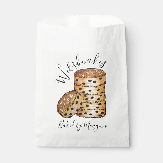 Welsh Cakes Welshcakes Bakestones UK British Food Favour Bags (Front)