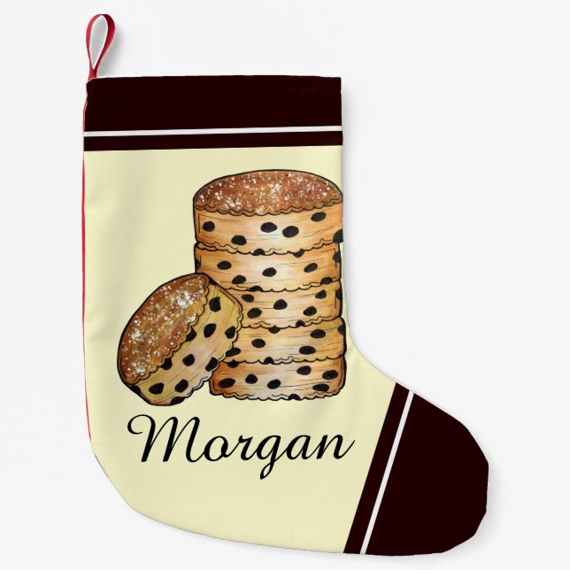 Welsh Cakes Welshcakes Bakestones UK British Food Small Christmas Stocking (Front)