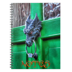Welsh Cast Iron Dragon Head Door-knocker Notebook