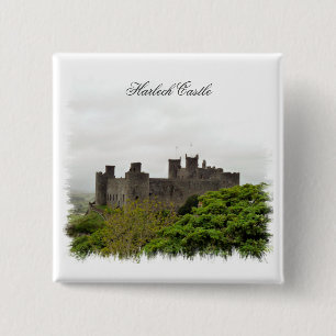 WELSH CASTLES 15 CM SQUARE BADGE