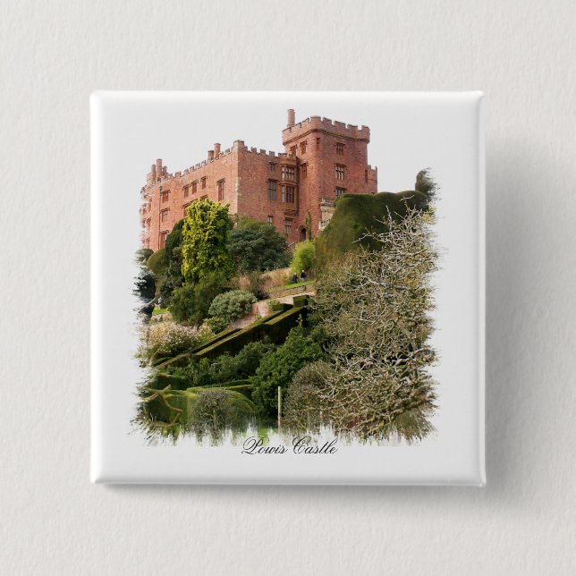 WELSH CASTLES 15 CM SQUARE BADGE (Front)