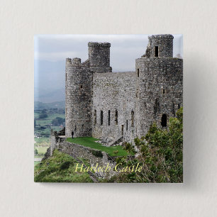 WELSH CASTLES 15 CM SQUARE BADGE