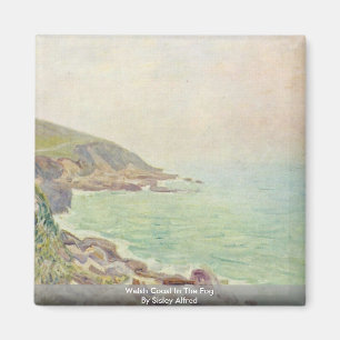 Welsh Coast In The Fog By Sisley Alfred Magnet