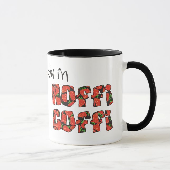 Welsh Coffee Mug: Hoffi Coffi, Strawberries Mug (Right)